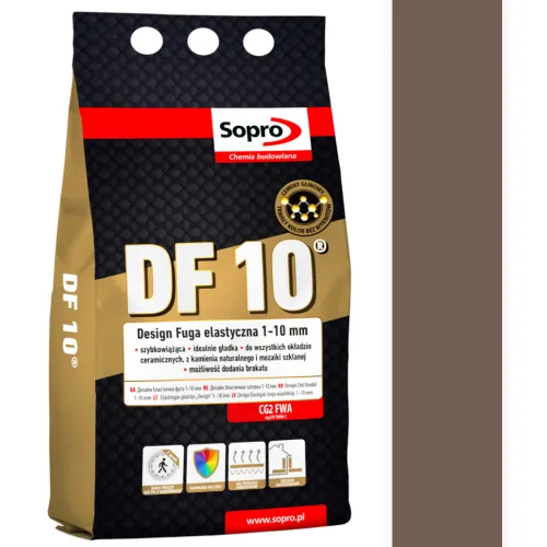 SOPRO DF 10 DESIGN CEMENTOWA FUGA ELASTYCZNA DO SPOIN 1 - 10 MM 2 KG - KOLOR UMBRA 58