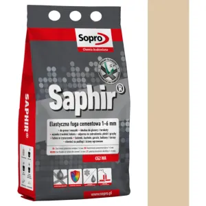 SOPRO SAPHIR CEMENTOWA, ELASTYCZNA FUGA PERŁOWA DO SPOIN 1 - 6 MM 2 KG - KOLOR ANEMON 35