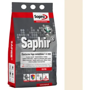 SOPRO SAPHIR CEMENTOWA, ELASTYCZNA FUGA PERŁOWA DO SPOIN 1 - 6 MM 2 KG - KOLOR JAŚMIN 28