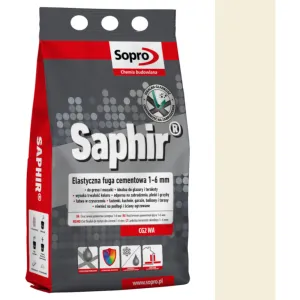 SOPRO SAPHIR CEMENTOWA, ELASTYCZNA FUGA PERŁOWA DO SPOIN 1 - 6 MM 2 KG - KOLOR PERGAMON 27