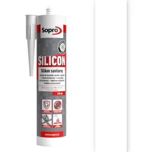 SOPRO SILIKON SANITARNY 310 ML - KOLOR BIAŁY 10