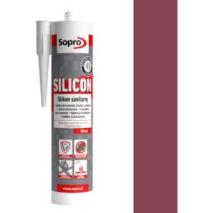 SOPRO SILIKON SANITARNY 310 ML - KOLOR BURGUNDOWA CZERWIEŃ 92