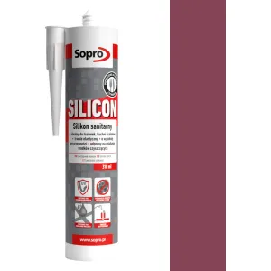 SOPRO SILIKON SANITARNY 310 ML - KOLOR BURGUNDOWA CZERWIEŃ 92
