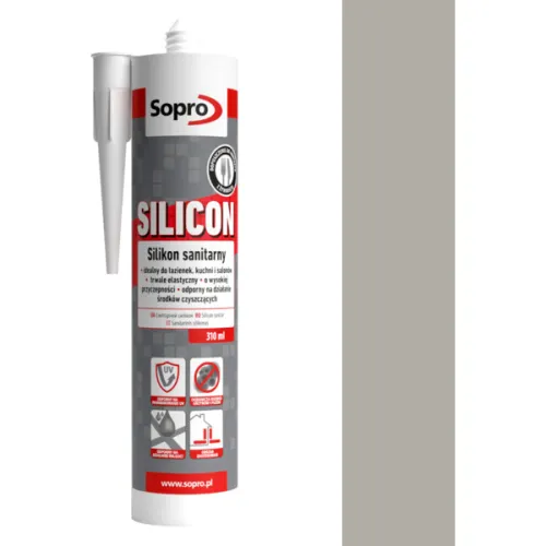 SOPRO SILIKON SANITARNY 310 ML - KOLOR SZARY 15