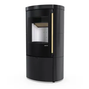 DEFRO HOME KOMINEK WOLNOSTOJĄCY CERES KRM 6 KW - CZARNY POŁYSK