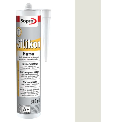 SOPRO SILIKON DO KAMIENI NATURALNYCH MARMORSILIKON 310 ML - KOLOR JASNY SZARY 16