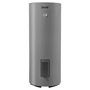 FERROLI ECOUNIT HP 200-1C EMALIOWANY ZASOBNIK C.W.U. Z WĘŻOWNICĄ 2,30 M2, GRZAŁKĄ 2 KW I PODŁĄCZENIEM BOCZNYM 167 L 