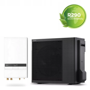 PANASONIC AQUAREA HIGH PERFORMANCE POMPA CIEPŁA 9 KW TYPU MONOBLOK KIT-WC09L3E5 (R290 - propan; grzałka 3kW; Smart Cloud) 