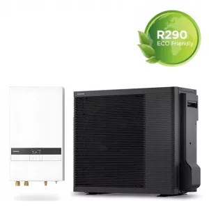 PANASONIC AQUAREA HIGH PERFORMANCE POMPA CIEPŁA 5 KW TYPU MONOBLOK KIT-WC05L3E5 (R290 - propan; grzałka 3kW; Smart Cloud) WH-SDC0509L3E5 / WH-WDG05LE5