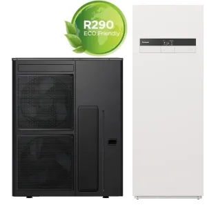 PANASONIC AQUAREA T-CAP POMPA CIEPŁA 16 KW TYPU ALL IN ONE KIT-AXC16M9E83 (R290 - propan; grzałka 9kW; Smart Cloud; 3fz; C.W.U 260 l) WH-ADC0316M9E83 / WH-WXG16ME8