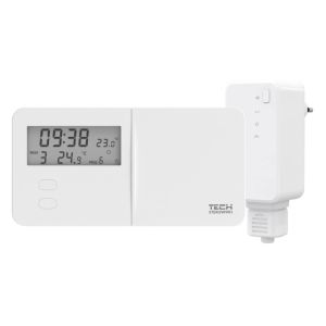  TECH T-9.2 - REGULATOR POKOJOWY DWUSTANOWY BATERYJNY BEZPRZEWODOWY BIAŁY