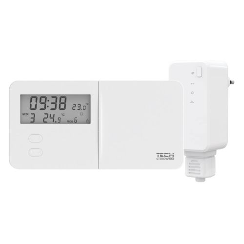 TECH T-9.2 - REGULATOR POKOJOWY DWUSTANOWY BATERYJNY BEZPRZEWODOWY BIAŁY