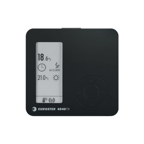 EUROSTER 4040TXC6B - BEZPRZEWODOWY, TYGODNIOWY, PROGRAMOWANY REGULATOR TEMPERATURY, WSPÓŁPRACUJĄCY Z LISTWĄ EUROSTER C6RX