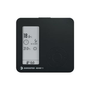 EUROSTER 4040TXRXB CZARNY - BEZPRZEWODOWY REGULATOR TEMPERATURY Z ODBIORNIKIEM RX