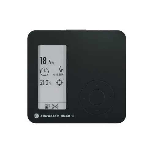 EUROSTER 4040TXRXB - BEZPRZEWODOWY REGULATOR TEMPERATURY Z ODBIORNIKIEM RXN CZARNY