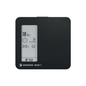 EUROSTER 4040TXRXGB CZARNY - BEZPRZEWODOWY REGULATOR TEMPERATURY Z ODBIORNIKIEM RXG