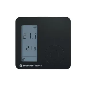 EUROSTER  4010TXRXNB CZARNY - WIELOFUNKCYJNY REGULATOR TEMPERATURY Z ODBIORNIKIEM NATYNKOWYM RXN