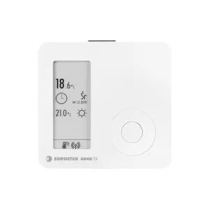 EUROSTER 4040TXRX230V BIAŁY - BEZPRZEWODOWY REGULATOR TEMPERATURY Z ODBIORNIKIEM RX230V DO PUSZKI FI60