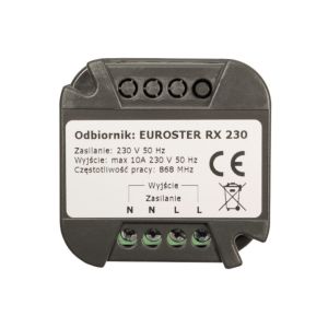 EUROSTER  - ODBIORNIK RX 230V 868 MHz (DO PUSZKI FI 60)