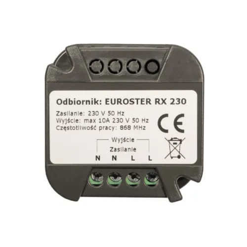 EUROSTER - ODBIORNIK RX 230V 868 MHz (DO PUSZKI FI 60)