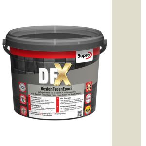 SOPRO DFX DESIGN FUGA EPOKSYDOWA DO MOZAIKI SZKLANEJ, CERAMICZNEJ 1 - 10 MM 3 KG KOLOR SREBRNY SZARY 17