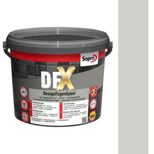 SOPRO DFX DESIGN FUGA EPOKSYDOWA DO MOZAIKI SZKLANEJ, CERAMICZNEJ 1 - 10 MM 3 KG KOLOR MANHATTAN 77