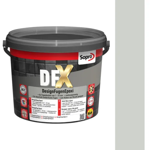 SOPRO DFX DESIGN FUGA EPOKSYDOWA DO MOZAIKI SZKLANEJ, CERAMICZNEJ 1 - 10 MM 3 KG KOLOR MANHATTAN 77