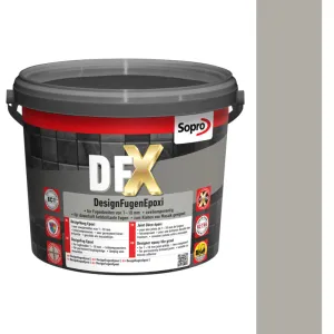 SOPRO DFX DESIGN FUGA EPOKSYDOWA DO MOZAIKI SZKLANEJ, CERAMICZNEJ 1 - 10 MM 3 KG KOLOR SZARY 15