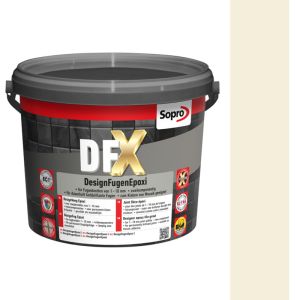 SOPRO DFX DESIGN FUGA EPOKSYDOWA DO MOZAIKI SZKLANEJ, CERAMICZNEJ 1 - 10 MM 3 KG KOLOR PERGAMON 27