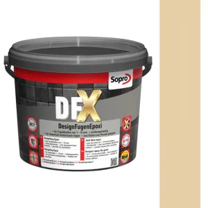 SOPRO DFX DESIGN FUGA EPOKSYDOWA DO MOZAIKI SZKLANEJ, CERAMICZNEJ 1 - 10 MM 3 KG KOLOR BEŻ 32