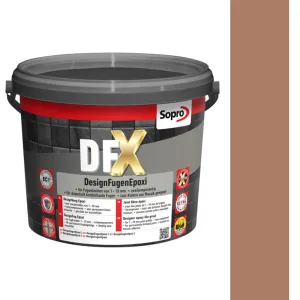 SOPRO DFX DESIGN FUGA EPOKSYDOWA DO MOZAIKI SZKLANEJ, CERAMICZNEJ 1 - 10 MM 3 KG KOLOR BRĄZ 52