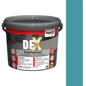 SOPRO DFX DESIGN FUGA EPOKSYDOWA DO MOZAIKI SZKLANEJ, CERAMICZNEJ 1 - 10 MM 3 KG KOLOR AQUA 86