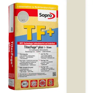SOPRO TF+ WYSOKOWYTRZYMAŁA FUGA CEMENTOWA 1- 10 MM 15 KG KOLOR SREBRNY SZARY 17