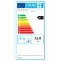 HITZE POWIETRZNY WKŁAD KOMINKOWY ALBERO AL16.LG.H-D - LEWY GILOTYNA Z SZYBĄ DECOR ŁĄCZONĄ 16KW