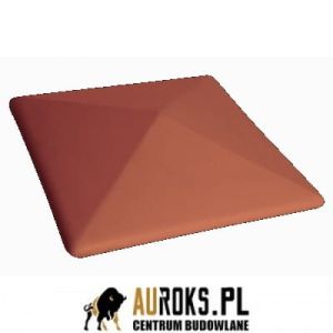 DASZEK OGRODZENIOWY KLINKIEROWY KOLOR RUBINOWA CZERWIEŃ 310x310x80 MM KLINKIER PRZYSUCHA