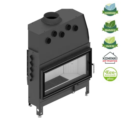 HITZE POWIETRZNY WKŁAD KOMINKOWY ALBERO AL19S.H-D - SZYBA DECOR 19 KW