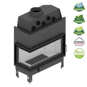 HITZE POWIETRZNY WKŁAD KOMINKOWY ALBERO AL19L.H-D - LEWY SZYBA DECOR ŁĄCZONA 19 KW