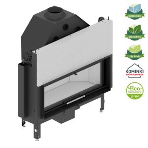 HITZE POWIETRZNY WKŁAD KOMINKOWY ALBERO AL120X43G.H-D -  GILOTYNA SZYBA DECOR 25 KW 