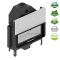 HITZE POWIETRZNY WKŁAD KOMINKOWY ALBERO AL120X43G.H-DI - GILOTYNA SZYBA DECOR I SZYBA WEWNĘTRZNA 25 KW