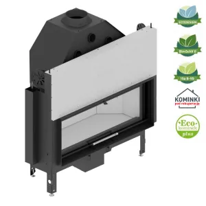 HITZE POWIETRZNY WKŁAD KOMINKOWY ALBERO AL120X43G.H-DI -  GILOTYNA SZYBA DECOR I SZYBA WEWNĘTRZNA 25 KW 