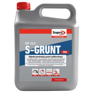 SOPRO S-GRUNT PRO 263 - GŁĘBOKOPENETRUJĄCY GRUNT SZYBKOSCHNĄCY 1 KG