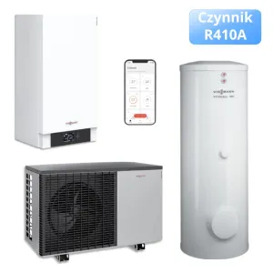 VIESSMANN VITOCAL 200-S TYP AWB-E 201.D16 (R410A) 14,7 KW 3-FZ ZESTAW POMPY CIEPŁA TYPU SPLIT Z027442 (tylko grzanie; C.W.U 300 l; grzałka) 