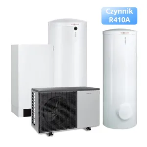 VIESSMANN VITOCAL 200-S TYP AWB-E-AC 201.D16 (R410A) 14,7 KW 3-FZ ZESTAW POMPY CIEPŁA TYPU SPLIT Z024100 (grzanie i chłodzenie; C.W.U 300 l; bufor 200 l; grzałka)