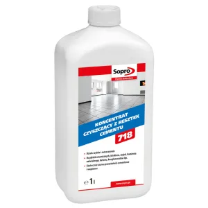 SOPRO ZE 718 - KONCENTRAT CZYSZCZĄCY Z RESZTEK CEMENTU 1 L