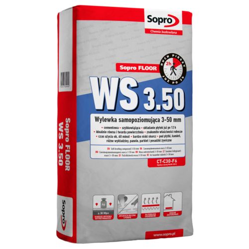 SOPRO FLOOR WS 3.50 - WYLEWKA SAMOPOZIOMUJĄCA 3 - 50 MM 25 KG