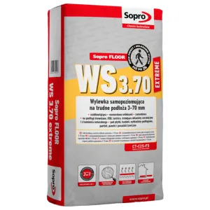 SOPRO FLOOR WS 3.70 EXTREME - WYLEWKA SAMOPOZIOMUJĄCA NA TRUDNE PODŁOŻA 3 - 70 MM 25 KG