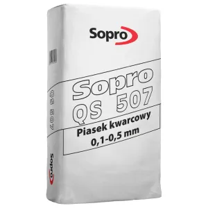 SOPRO QS 507 - PIASEK KWARCOWY 0,1 - 0,5 MM 25 KG