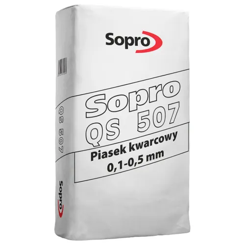 SOPRO QS 507 - PIASEK KWARCOWY 0,1 - 0,5 MM 25 KG