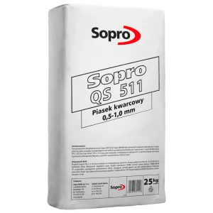 SOPRO QS 511 - PIASEK KWARCOWY 0,5 - 1,0 MM 25 KG
