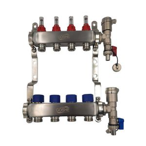 GOSHE ROZDZIELACZ PODŁOGOWY ZE STALI NIERDZEWNEJ - 14 OBWODÓW